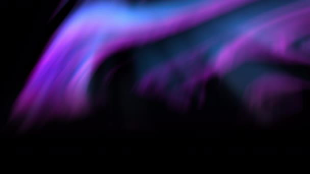 Aurora Borealis Animaatio Loop Violetti Revontulet — kuvapankkivideo