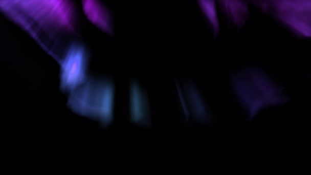 奥罗拉紫蓝绿圈 — 图库视频影像