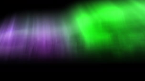 Aurora Animacja Tle Zielony Fioletowy — Wideo stockowe