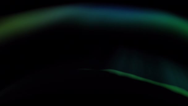 Zorza Polarna Aurora Borealis Łuk Pętli Zielony — Wideo stockowe