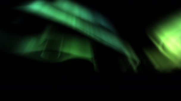 Aurora Borealis Zielona Pętla — Wideo stockowe