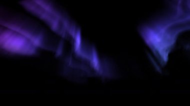 Aurora Kuzey Işıkları Mor Döngü