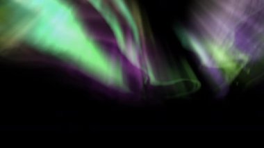 Parlayan Aurora Yeşil Mor Döngü