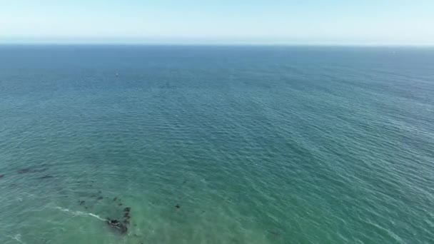 サンペドロ ポイント フェルミンの太平洋航空ショット — ストック動画