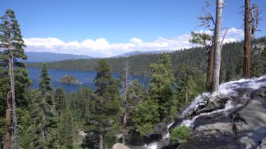 California Eagle Falls üzerinden Tahoe Gölü Fannette.