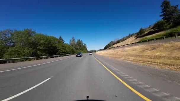 Oregon Pacific Highway Southbound Grants Pass Widok Tyłu Płyty Jazdy — Wideo stockowe