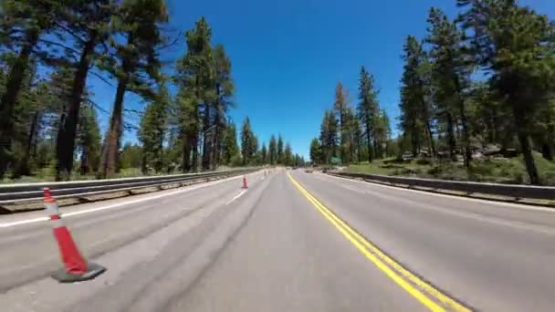 Lake Tahoe Scenic Byway Glenbrook Naar Zephyr Cove Achteraanzicht Driving — Stockvideo