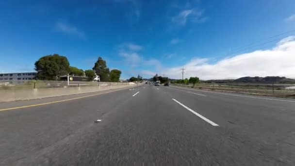 San Francisco Bay Area Truskawka Autostrady 101 North Widok Przodu — Wideo stockowe