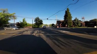 Mount Shasta City 05 Front View Sürücü Plakası Kaliforniya ABD Ultra Geniş