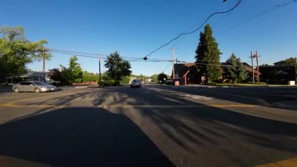 Mount Shasta City Front View Driving Plates California Amerikai Egyesült — Stock videók