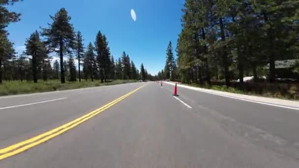Lake Tahoe Scenic Byway Glenbrook Till Zephyr Cove Front View — Stockvideo