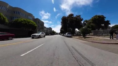 San Francisco Fort Mason Körfezi St Westbound 04 Front View Van Ness Bulvarı sürücü plakası
