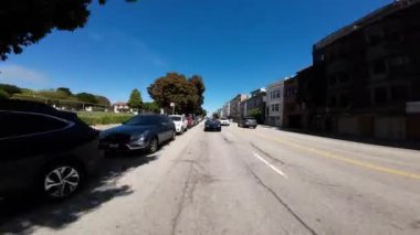 San Francisco Fort Mason Körfezi St Westbound 04 Arka Manzara Gough St sürücü plakası Kaliforniya