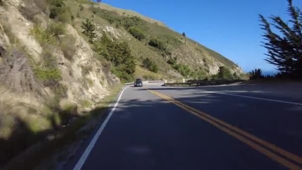 Big Sur Pacific Coast Highway Northbound Mcway Falls Nach Pfeiffer — Stockvideo