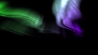 Aurora Borealis Yeşil Arka plan Döngüsü Kuzey Işıkları