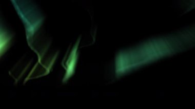 Aurora Borealis Gerçekçi Canlandırma Döngüsü Yeşil 3 Kuzey Işığı