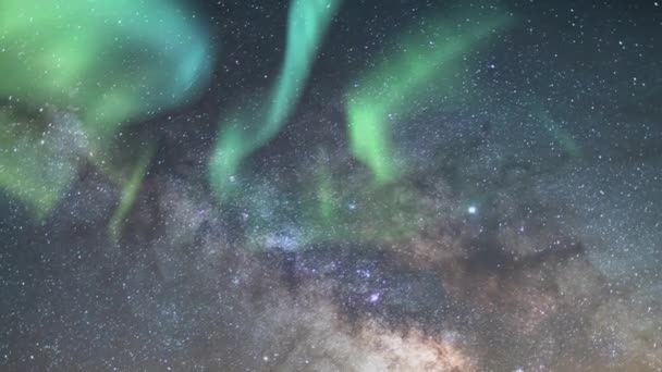 Aurora Voie Lactée Galaxy Time Lapse Southeast Sky Telescope — Video