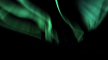 Kuzey Işıkları Aurora Borealis Canlandırma Döngüsü Yeşil 2