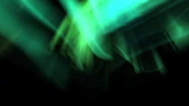 Büyüleyici Gökyüzü Büyüleyici Aurora Yeşil Animasyon