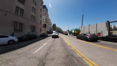 Los Angeles La Brea Caddesi, Kuzey 6. Cadde Arka Manzarası, 6. Cadde, Kaliforniya Plakası.