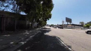 Los Angeles Robertson Bulvarı Kuzey Arkası Görünümü 01 Pickford St Driving Plate California ABD Ultra Geniş