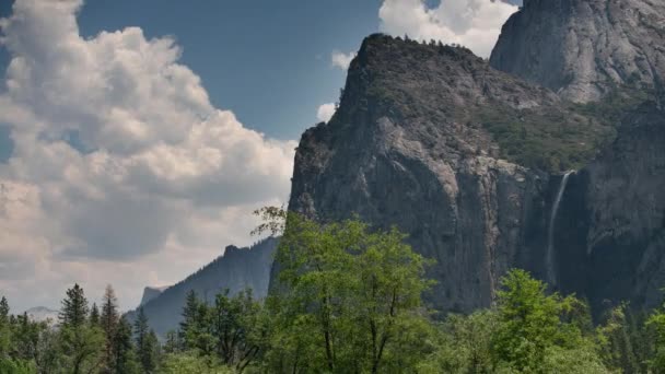 Galleria Dello Yosemite Visualizza Bridalveil Falls Time Lapse Sierra Nevada — Video Stock