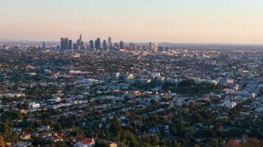 Los Angeles Şehir Merkezi Günbatımı Şehri, Griffith Park Zaman Süreleri Kalkışı Kaliforniya ABD