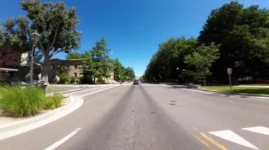 Nevada Carson Şehir Merkezi Arka Görünüm 01 Sürücü Plakası ABD Ultra Geniş