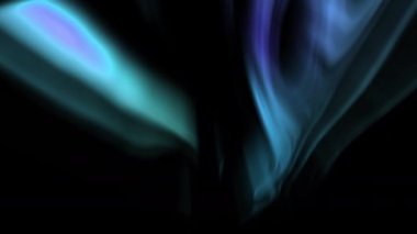 Canlandırılmış Aurora Harika Yeşil ve Mavi Döngü Canlandırması