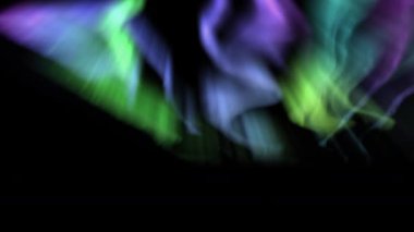 Aurora Animasyon Yeşil Mor Döngü