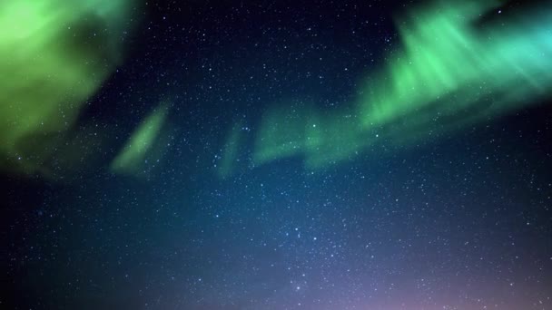 Aurora Lactee Way Galaxy Time Lapse Spring Sky — Videoclip de stoc
