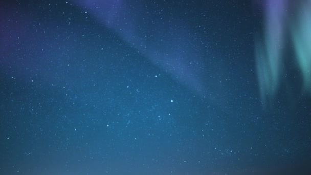 Γαλαξίας Aurora Way Galaxy Time Lapse Την Άνοιξη Του Ουρανού — Αρχείο Βίντεο