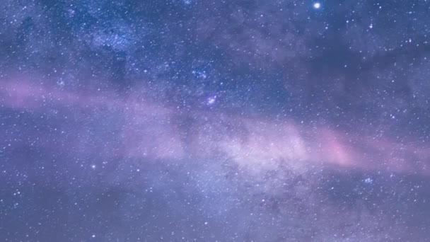 Aurora Droga Mleczna Galaxy Time Lapse Południowo Wschodni Teleskop — Wideo stockowe
