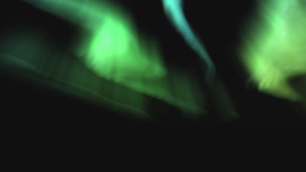 Aurora Northern Lights Laço Animação Verde — Vídeo de Stock