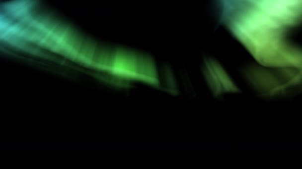 Aurora Realistic Animation Background Green — 图库视频影像