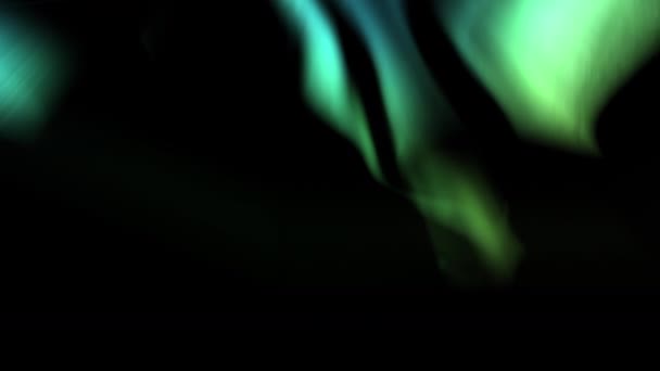 Aurora Realistyczna Animacja Pętla Zielona — Wideo stockowe