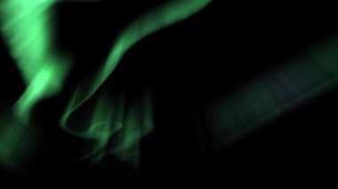 Kuzey Işıkları Aurora Borealis Yeşil Canlandırma Döngüsü 1