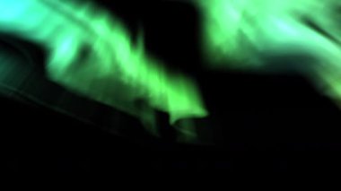 Kuzey Işıkları Aurora Borealis Canlandırma Döngüsü Yeşil 3
