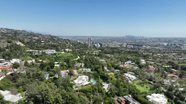 Los Angeles Von Beverly Hills Das Stadtbild Aus Einem Neuen — Stockvideo