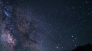 Delta Aquarids Meteor Duşu ve Samanyolu Galaksisi Bulutları 50 mm Güney Gökyüzü Whitney Dağı Mor Sierra Nevada ABD