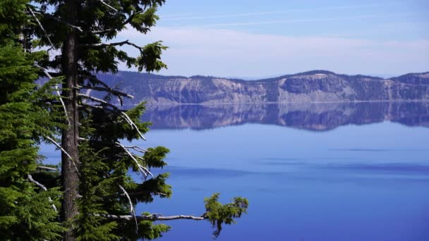 Crater Lake Nature Palette Rim Village Oregon Usa — Stock video
