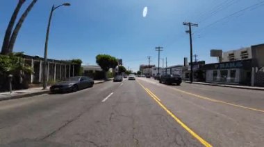 Los Angeles Robertson Bulvarı Kuzey Arkası Görünümü 03 Pico Bulvarı Sürücü Plakası Kaliforniya Ultra Geniş Arkası ABD