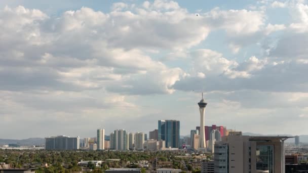 Las Vegas Nevada Usa Lipca 2021 Las Vegas Skyline Clouds Wideo Stockowe bez tantiem