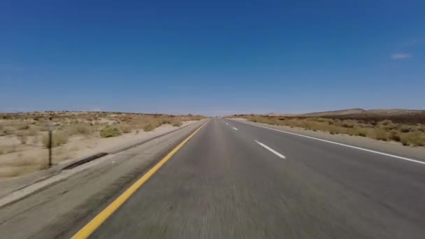 395 Scenic Byway Northbound Red Rock Canyon Ridgecrest Front View — Stock videók