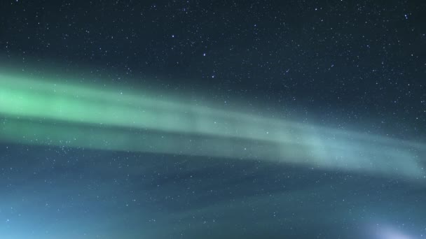 Aurora Yıldızlı Gökyüzü Zevk Döngüsü — Stok video