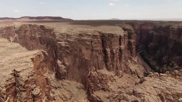 Grand Canyon East Rim Little Colorado River Gorge Aerial Shot — Stockvideo