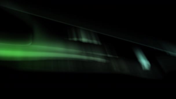 Aurora Noorderlicht Lus Groene Achtergrond — Stockvideo
