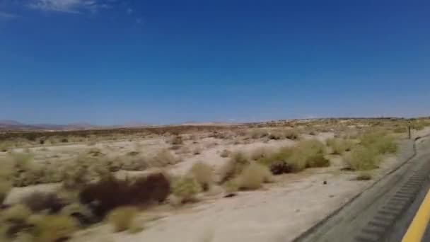 395 Scenic Byway Northbound Red Rock Canyon Till Ridgecrest Quarter — Stockvideo
