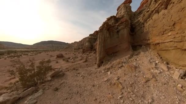 Stânci Roșii Drumeții Deșertul Mojave California Sua Clip video