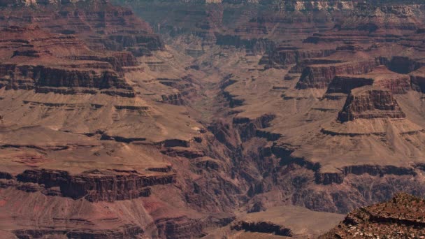 Grand Canyon North Kaibab Trail South Rim Telephoto Time Lapse Video Clip
